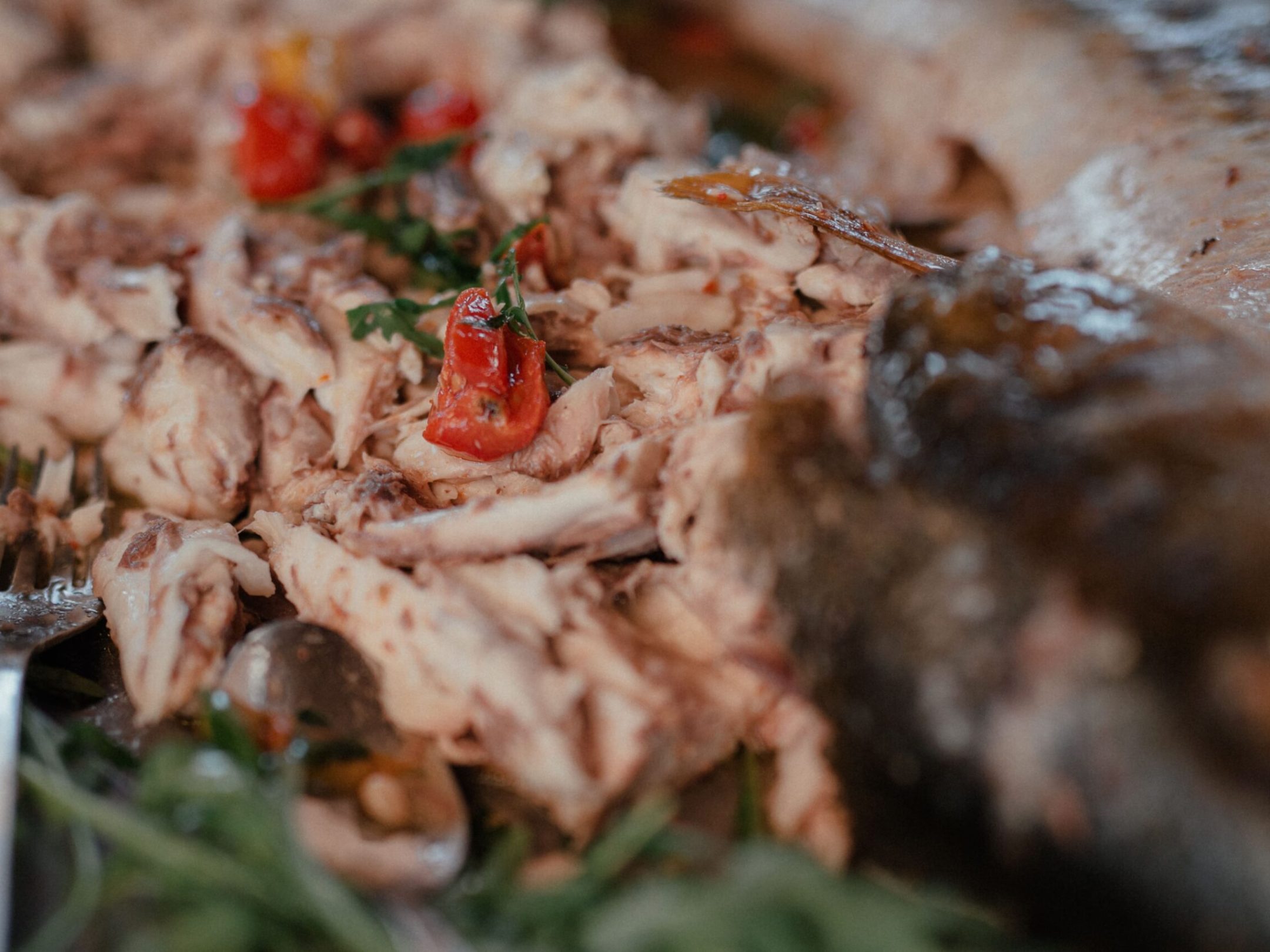 a close up of a slice of pizza