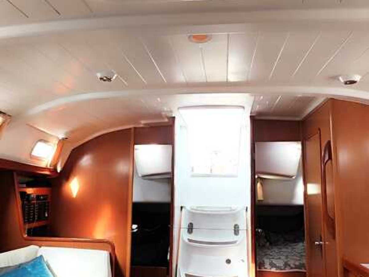 a stove top oven sitting inside of a train