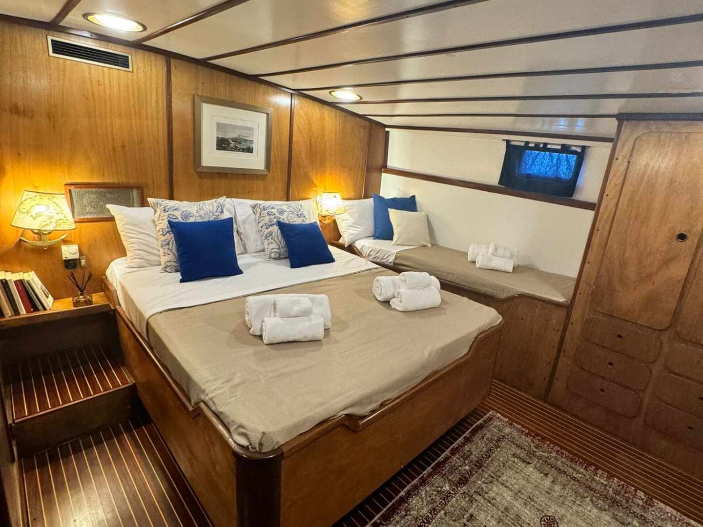 a room with a sink and a mirror