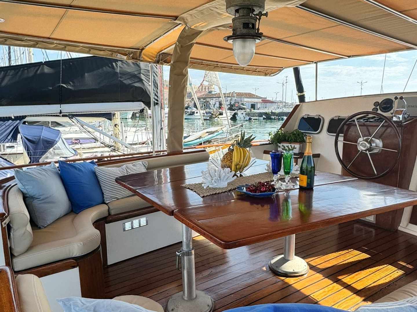 a large bed in a room