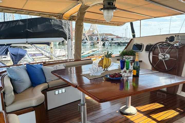 a large bed in a room