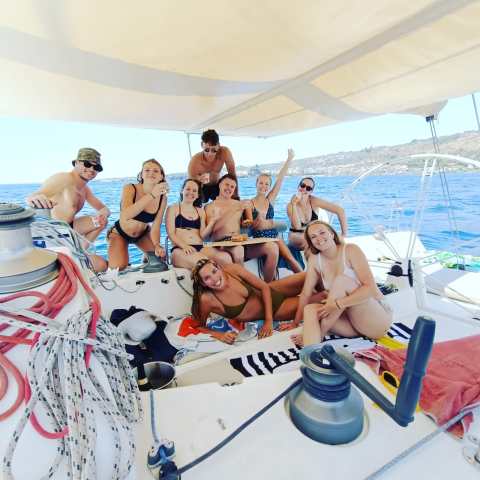 a group of people posing for the camera