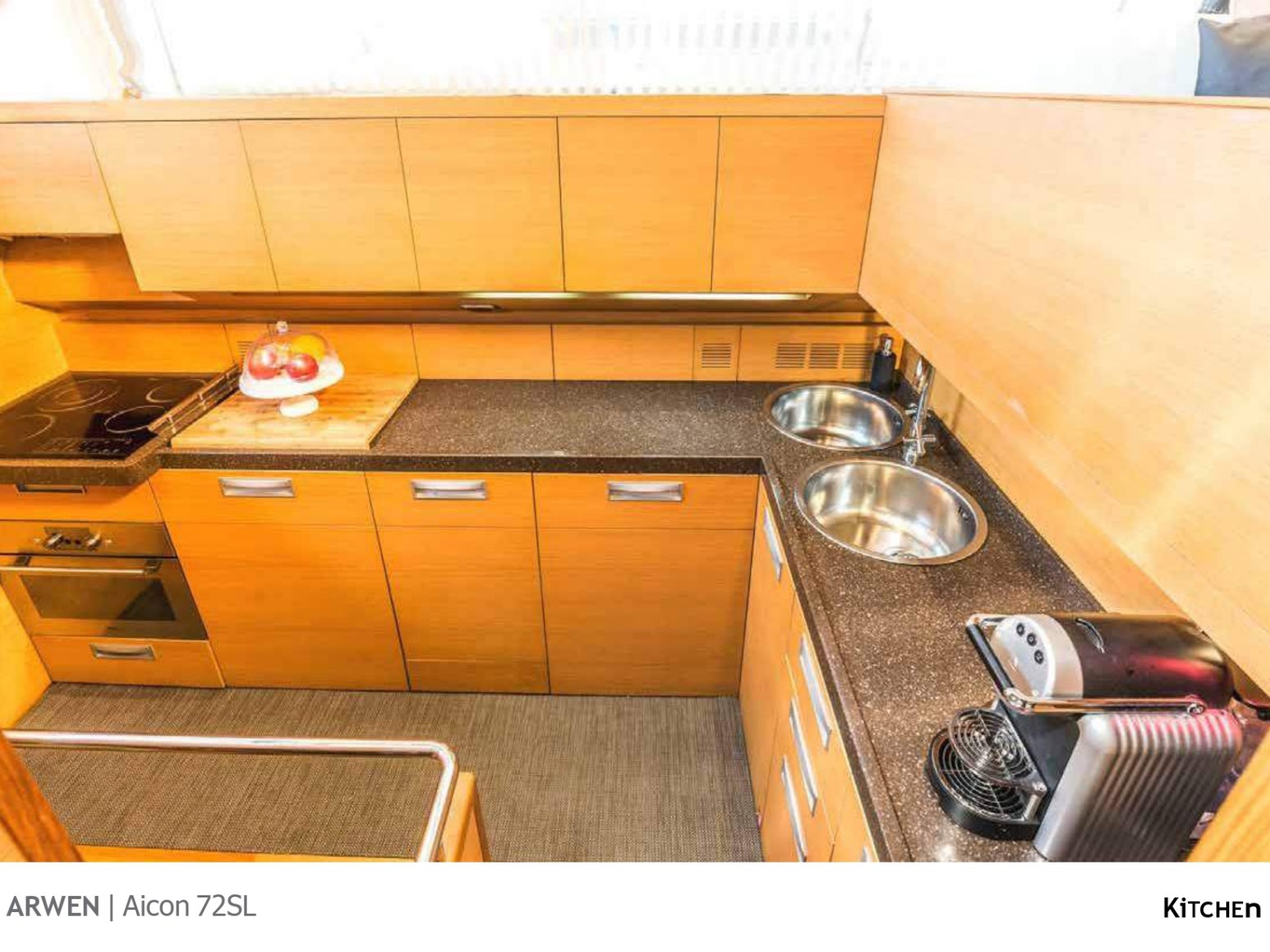 a stove top oven sitting inside of a kitchen