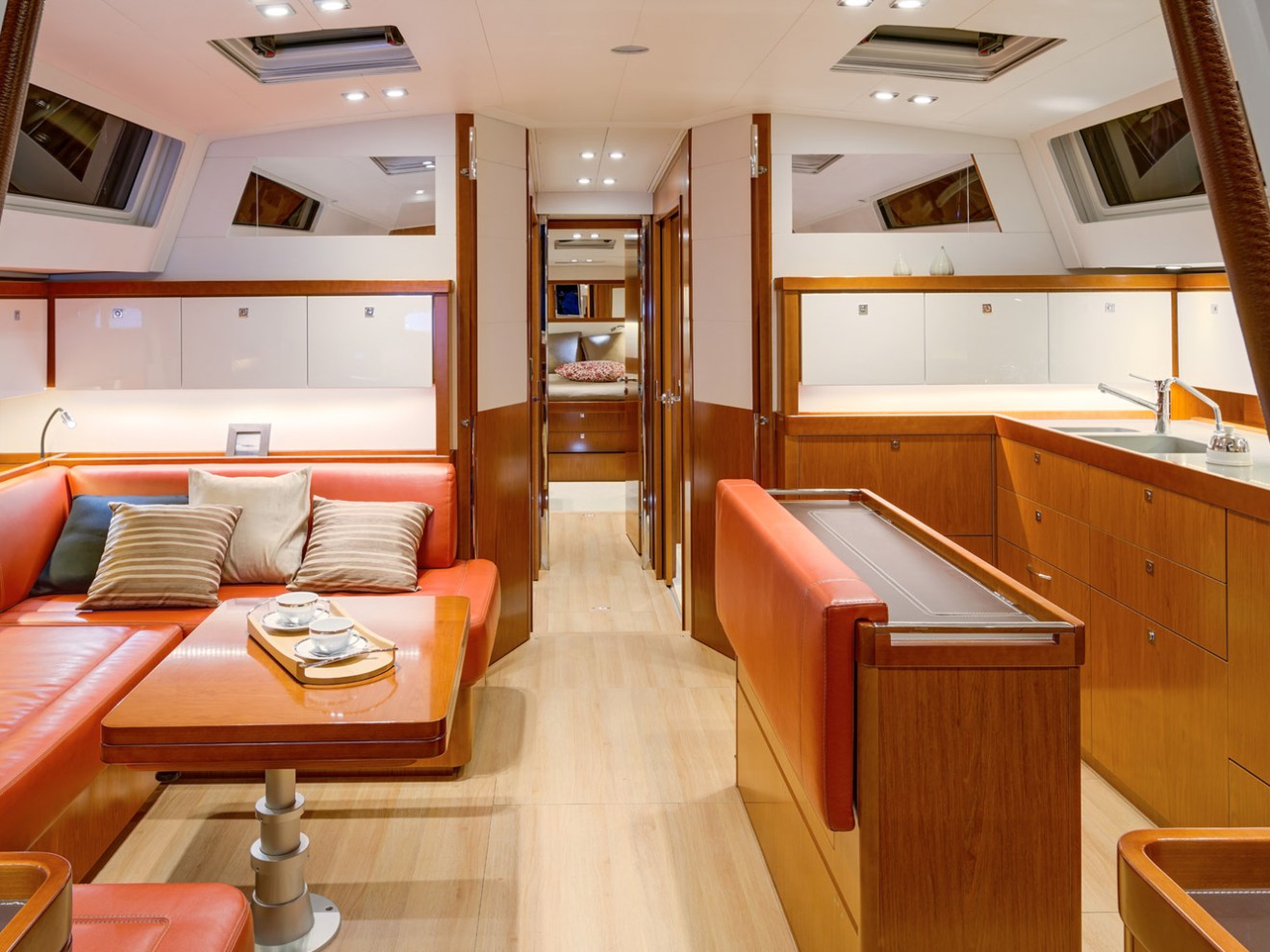 a view of a living room