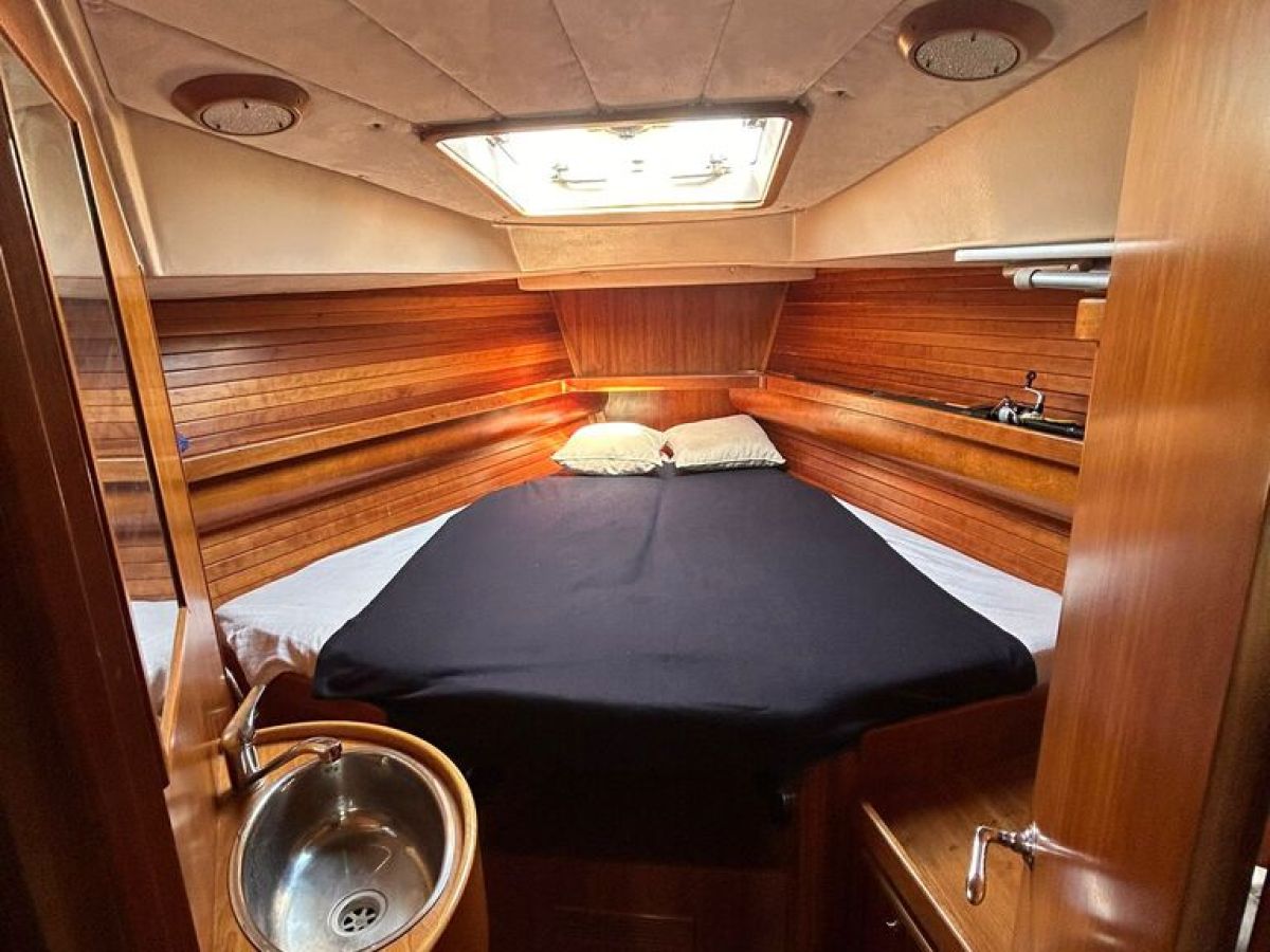 a room with a wooden table