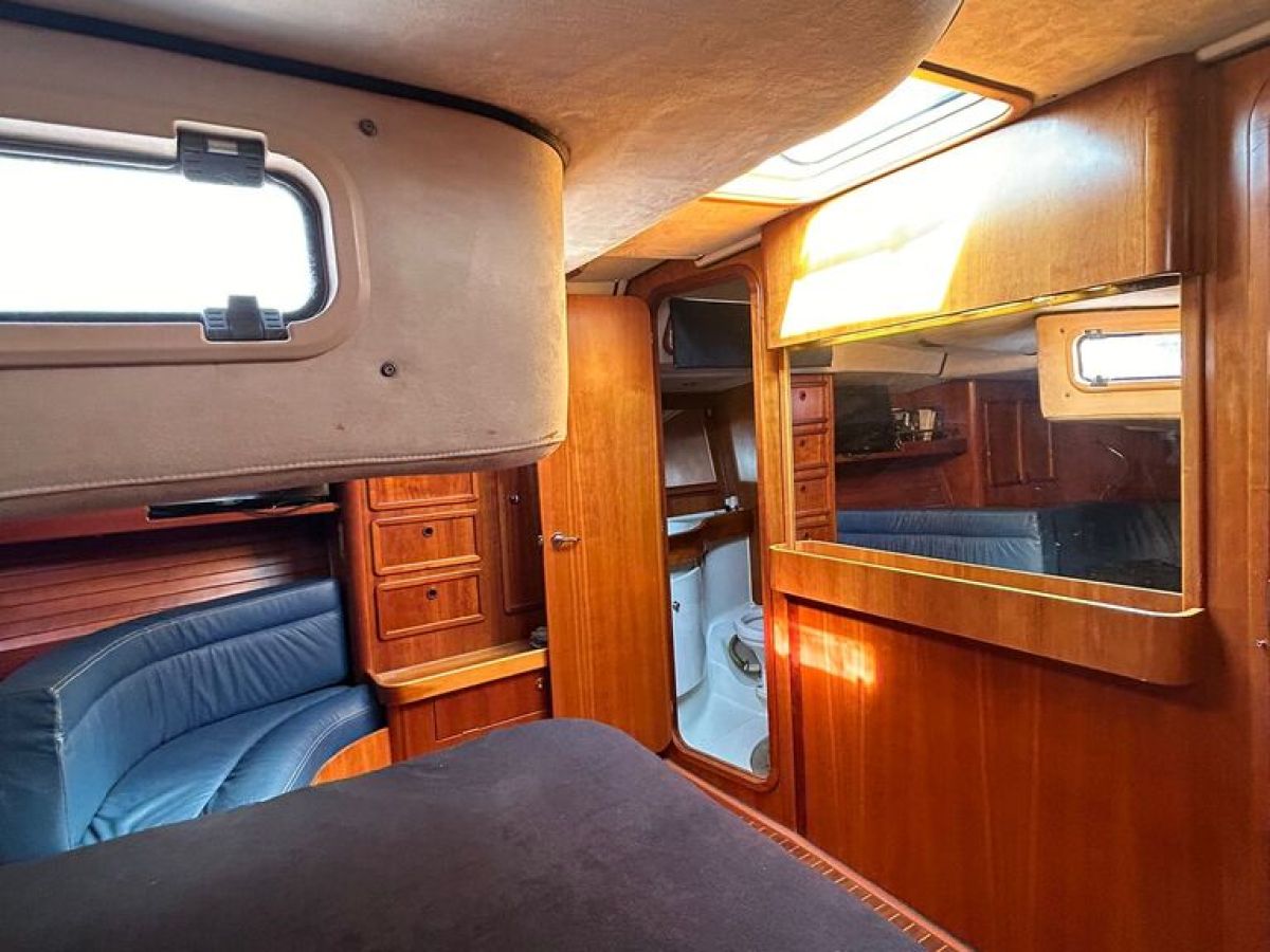 a large bed in a room