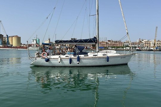 a small boat in a body of water