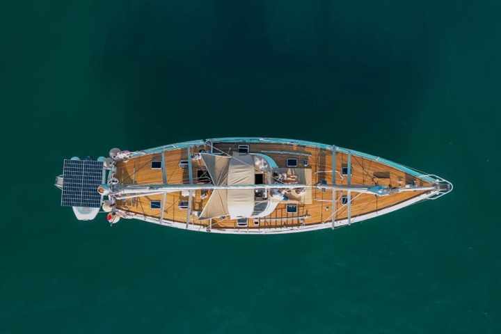 a boat on a body of water